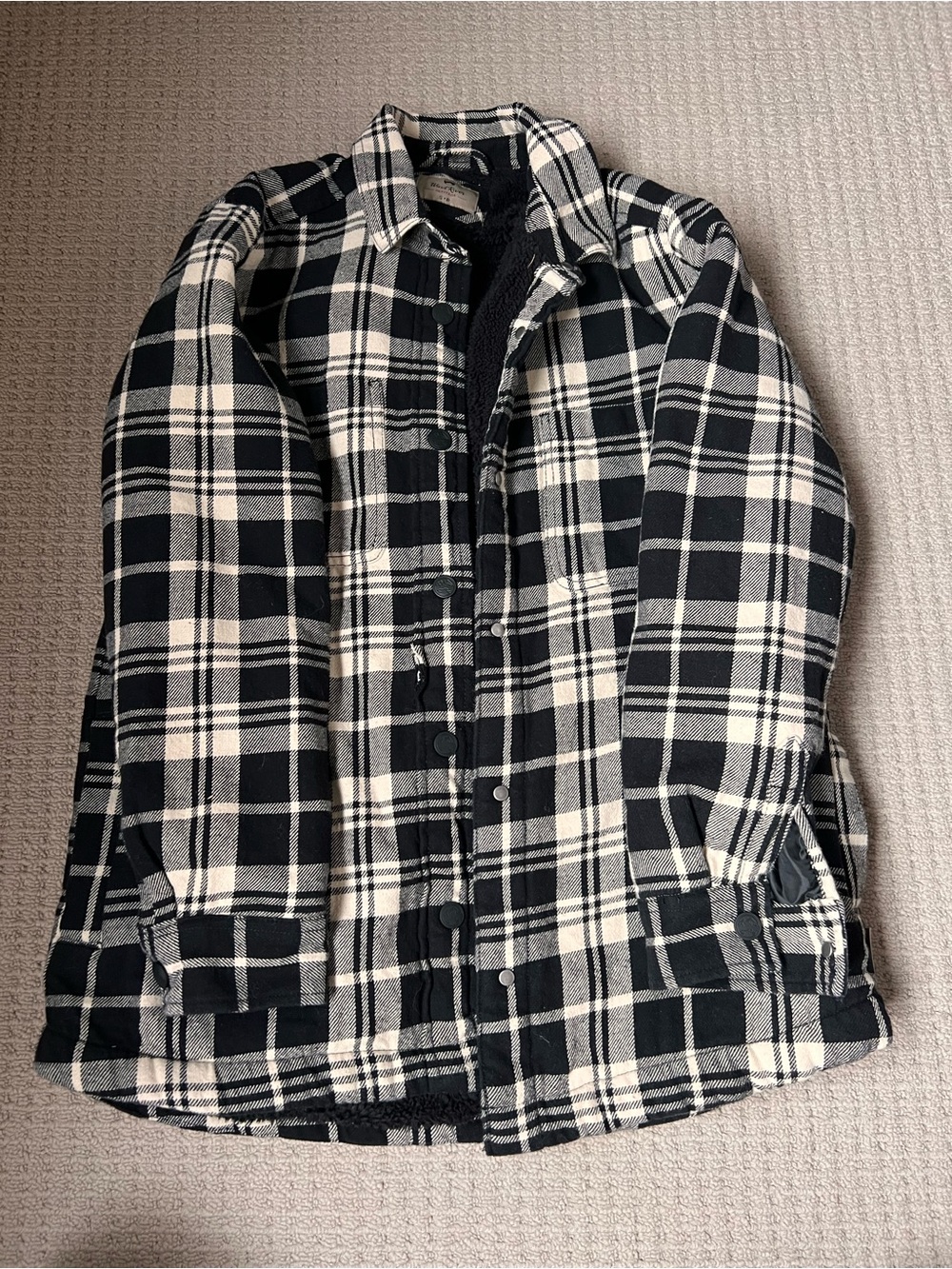 Black & White Plaid Women's Jacket